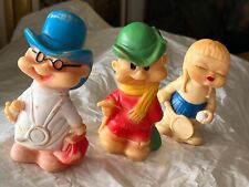 LOTTO 3 PUPAZZI IN GOMMA ANNI 70(2 chicco made in italy)