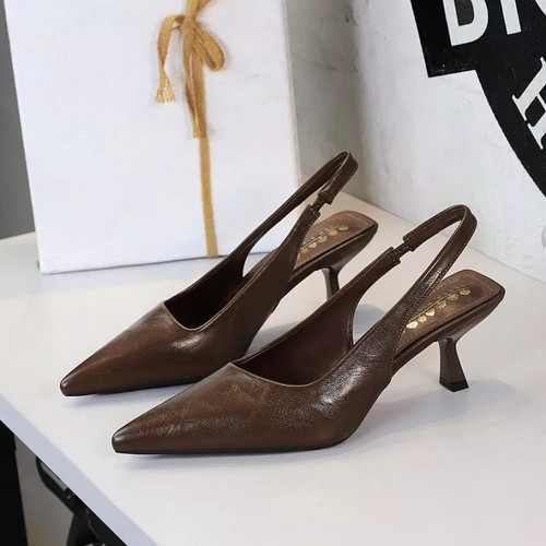 Decolte slingback marroni - decolte,