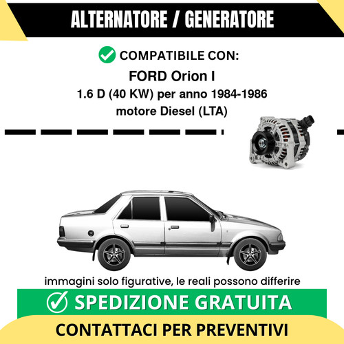 Alternatore ford orion 6 - orion, i