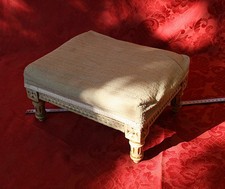 Poggiapiedi d'epoca imbottito