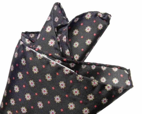 Pochette taschino nera seta - pochette,