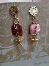 Orecchini handmade madreperla