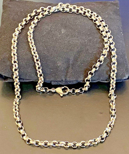 Collana catena acciaio - acciaio, inox