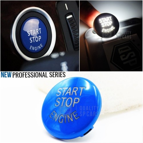 Pulsante start stop - stop, blu
