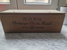 Scatola Vuota/ Empty Box Champagne Krug Clos du Mesnil legno