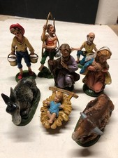 Lotto di 8 Statuine  presepe