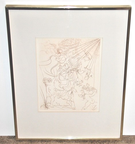 Salvador dali etching - salvador,