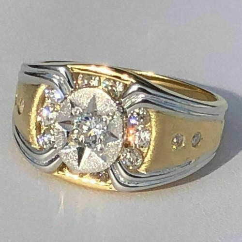 Anello uomo stella oro kt - uomo,