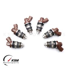 6 X 650cc Per Denso Lato Feed Carburante Iniettori Toyota Supra 2JZ 1JZ GTE 1J