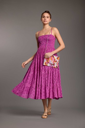 Abito lungo violetta donna - abito,