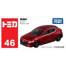 Modellino auto giocattolo Takara Tomy Tomica 46 MAZDA 3 rosso 1:66 pressofuso limitato nuovo in scatola