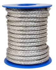 DYNEEMA corda intrecciata / corda / corda intrecciata Ø 4 mm / 10 metri Fb. grigio / 1.300 daN