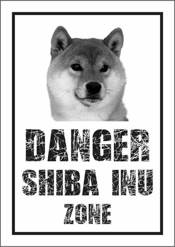 Cartello segnaletico shiba - cartello,