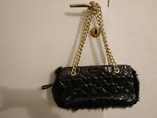 Borsa donna TOSCA BLU trapuntata con manici a catena dorati