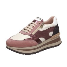Keys Sneakers Alte Con Zeppa E Cerniera Beige - Donna Scarpe Sneakers