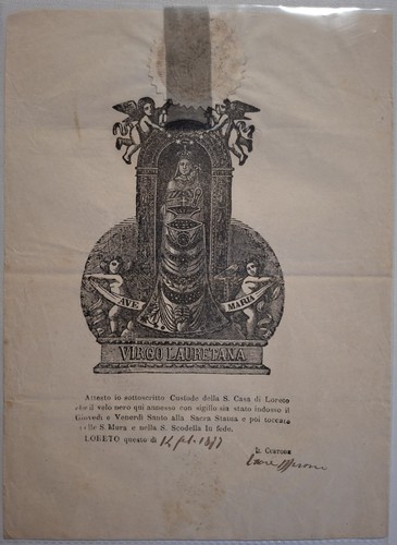 Reliquia con velo - con, nero