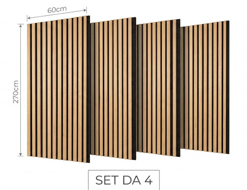 Set pannelli fonoassorbenti - set, 4