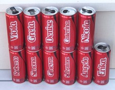 COCA-COLA ITALIA 11 lattine dal set  "CONDIVIDI C.C. ZERO CON..."