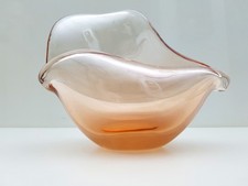 VETRO DI MURANO ciotola rosa 'Conchiglia' Archimede Seguso... anni '50