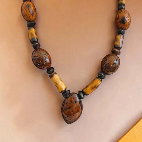 Collana vintage intagliata - vintage, pit