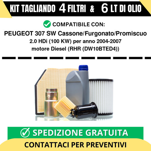 Tagliando per peugeot 307 - tagliando,