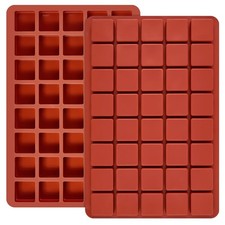 Stampi in silicone quadrati 40 cavità confezione da 2 – cioccolato, tartufi, ghiaccio, caramelle N