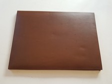 Sottomano Vintage cm.42x31 ca. Pelle marrone Ufficio Epoca anni 70/80' vedi note