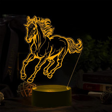 Lampada Cavallo 3D, Effetto