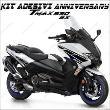 KIT ADESIVI ANNIVERSARY CARENA COMPATIBILE YAMAHA TMAX T-MAX 530 DX SX BLU NERO