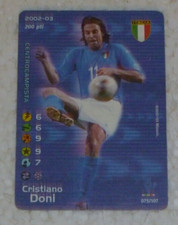 CRISTIANO DONI 075/107 FOOTBALL CHAMPIONS 2002 2003 ITALIA NAZIONALE