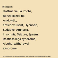 Diazepam: Hoffmann- La Roche