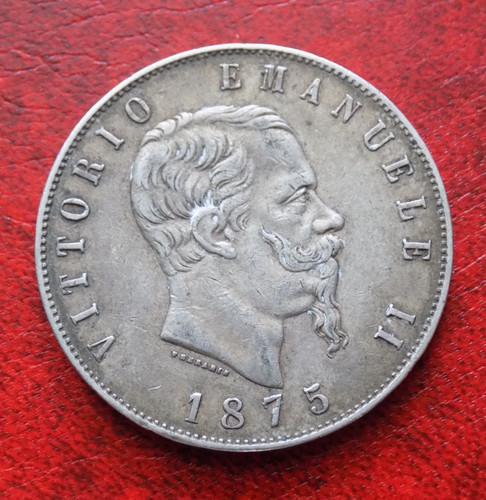 Lire 1875 roma - lire, 5