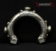 Antico Bracciale Fulani - Argento Massiccio - Africa Occidentale