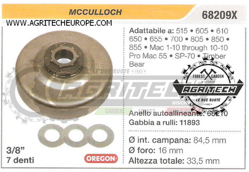 68209x oregon pignone campana - 68209x,