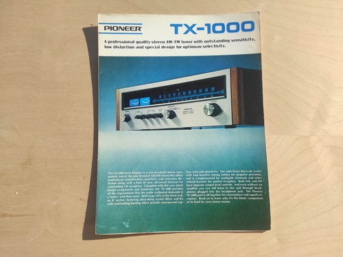 Pioneer 1000 depliant - pioneer, tx-1000