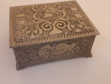 ✅?Antico Cofanetto Portagioie Cesellato A Mano 