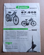 Legnano Moped Ciclomotore MOSQUITO 49 cc  Leaflet Foglio illustrativo Anni 50/60