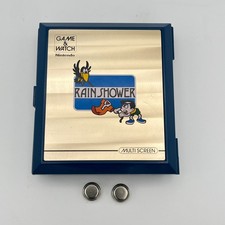 Nintendo Game and Watch Rain Shower 1983 Good Conditons!! Testato Multiscreen