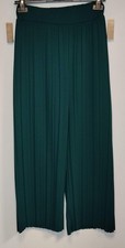 Pantaloni Donna Verde Plissé