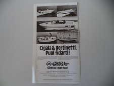 advertising Pubblicità 1982 CIGALA E BERTINETTI