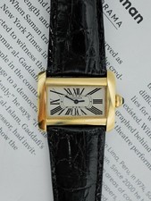 Cartier Tank Divan Medium ref.2601 Case Gold 18 Kt Size 38x30 Mm Orig Buckle