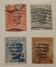 TRIESTE - IX CONGRESSO  FILATELICO ITALIANO 1922 VEDI...