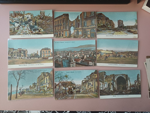 Lotto cartoline terremoto di - cartoline,