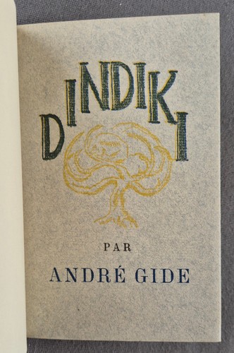 André gide dindiki e o - gide, e.o