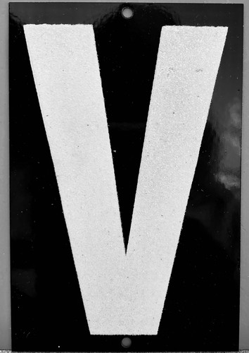 Casa riflettente lettere - casa, "v"