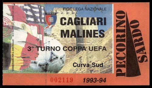 Biglietto 1993 cagliari vs - biglietto,