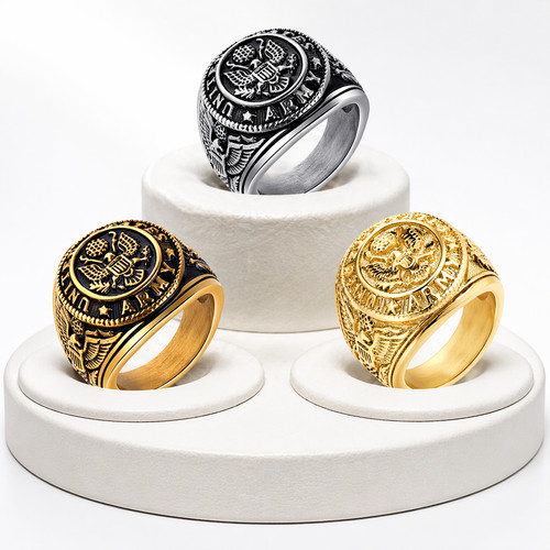 Anello militare vintage - , us