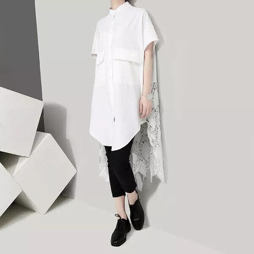 Elegante maglia maxi casacca