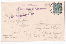 CARTOLINA CON TIMBRO " COMANDO GRUPPO D'ASSEDIO " VII CORPO D'ARMATA  C5-124