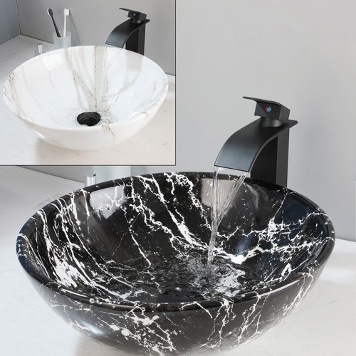 Lavabo bagno vaso - marmo, nero